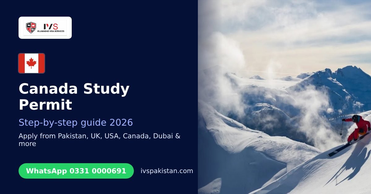 Canada Study Permit from Pakistan: Step-by-Step Guide for 2026: IVS guide cover