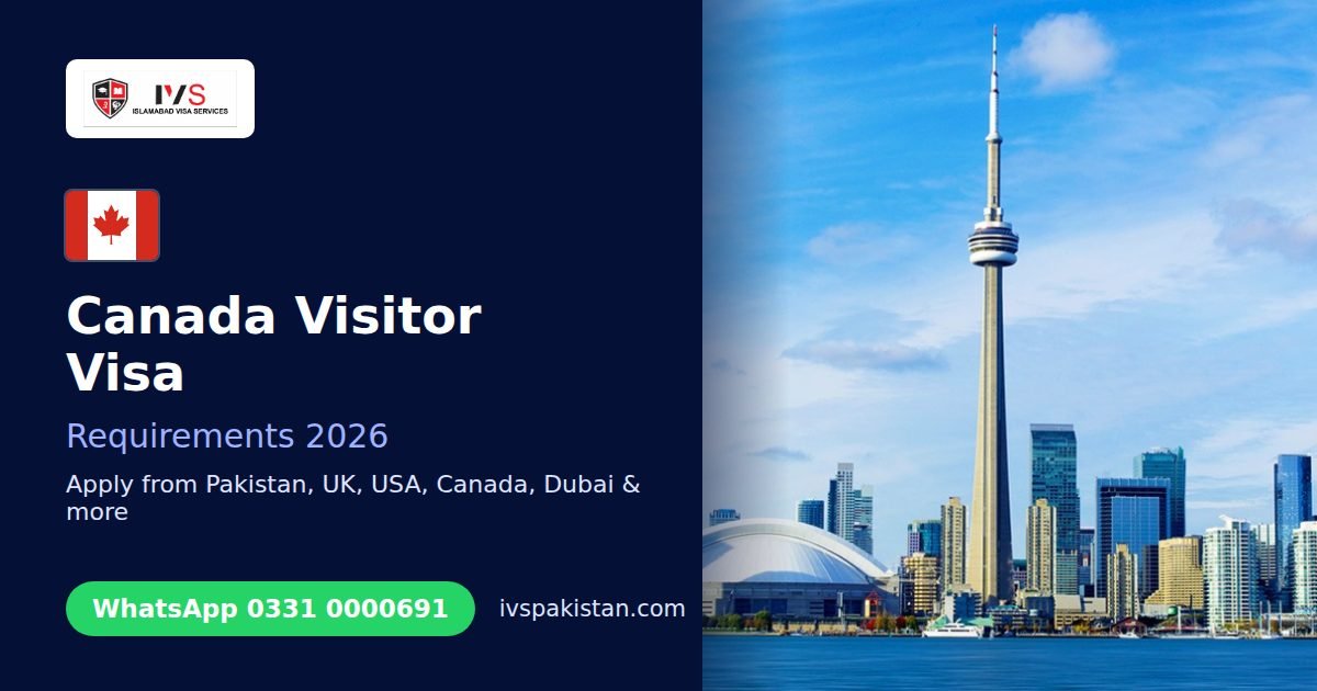 Canada visitor visa guide for Pakistani applicants, Toronto skyline