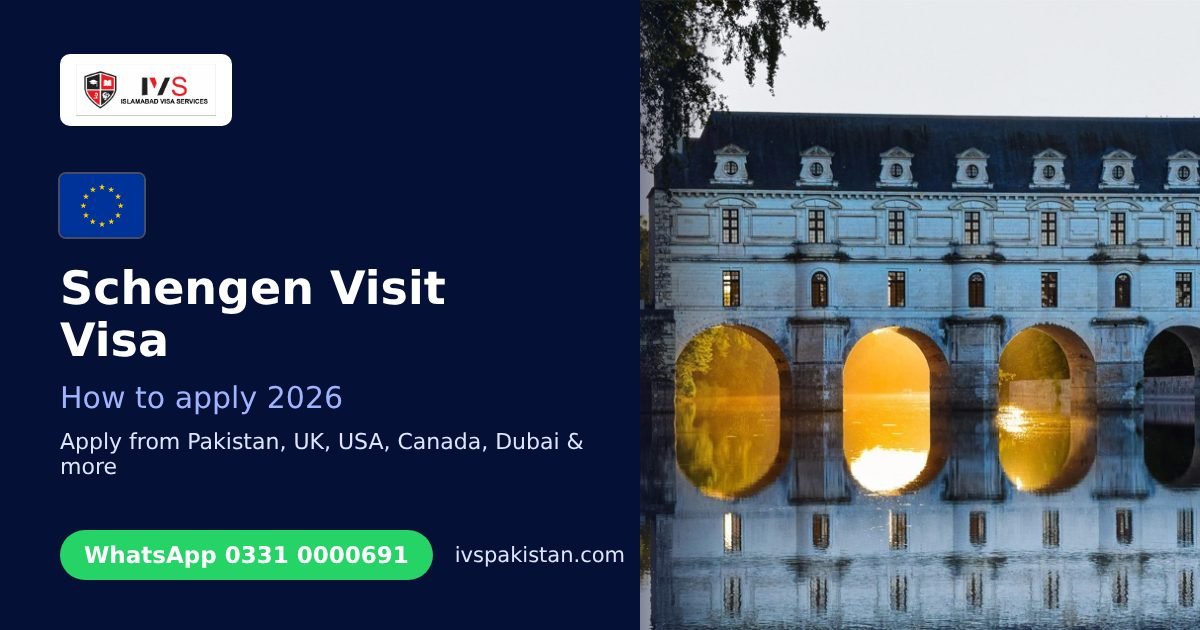 Schengen Visit Visa from Pakistan: How to Apply, Step by Step: IVS guide cover